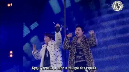 Super Junior - D&E 1st Japan Tour 2014, Fuji TV p.1 (рус. саб)