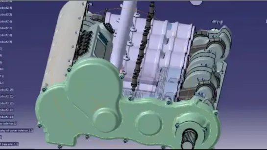 Opposed piston 2 stroke diesel engine animation Junkers Jumo 205 concept - YouTube