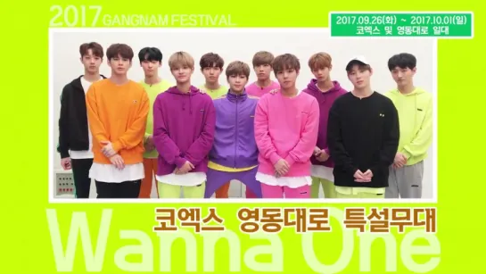 170901 Wanna One для 2017 Gangnam Festival