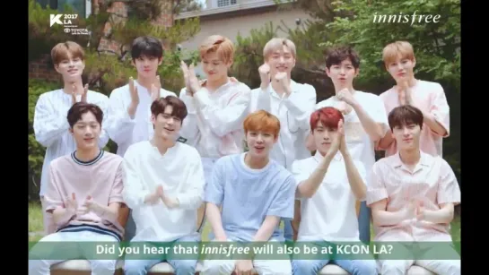 170817 Wanna One для KCON LA 2017 x Innisfree