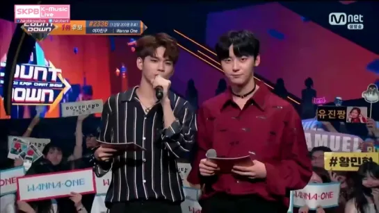 170817 Seongwoo & Minhyun MC CUT 3 @ M!Countdown EP.537