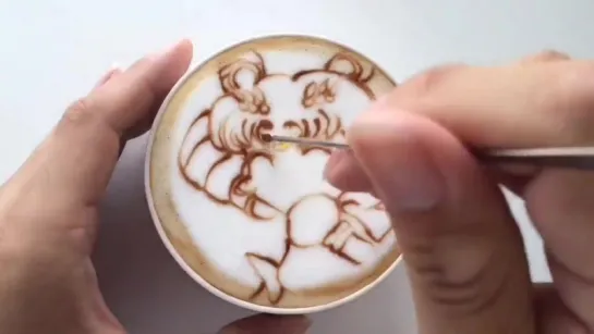 Eternal Sailor Chibimoon Latte Art