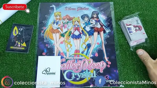 Álbum Sailor Moon Crystal de Editorial Gemini_ Unboxing álbum + cards (Made in Perú)