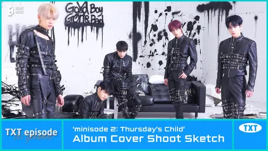 220503 [EPISODE] TXT (투모로우바이투게더) minisode 2_ Thursdays Child Album Cover Shoot Sketch