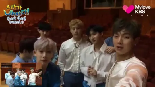 [VK][170414] KBS Facebook Live MONSTA X Behind @ Music Bank