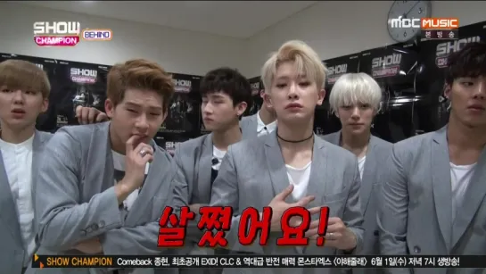 [VK] [31.05.16] MONSTA X Behind The Stage @ SHOW CHAMPION