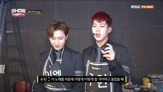 [VK] [21.11.15] Monsta X Backstage @ Show Champion