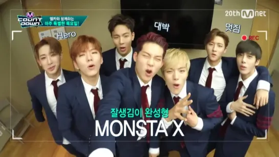 [VK] [27.10.15] Monsta X Backstage Preview @ M!Countdown