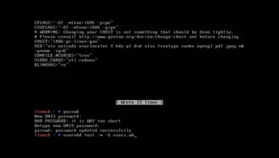 Установка Gentoo Linux