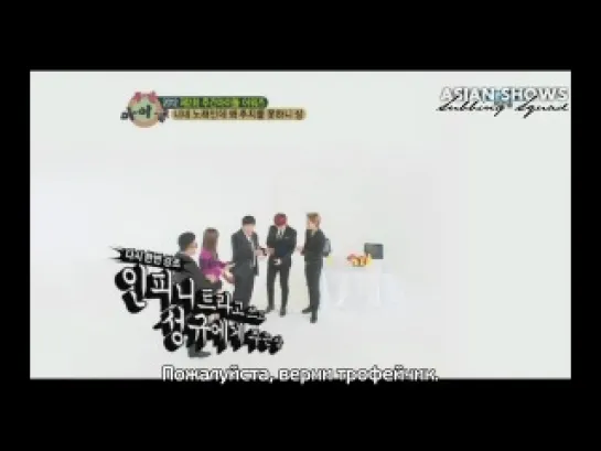 Weekly Idol Awards (2012.12.26) – Sunggyu, Ilhoon (BTOB) + MC: Sohyun (4Minute) [рус.саб]