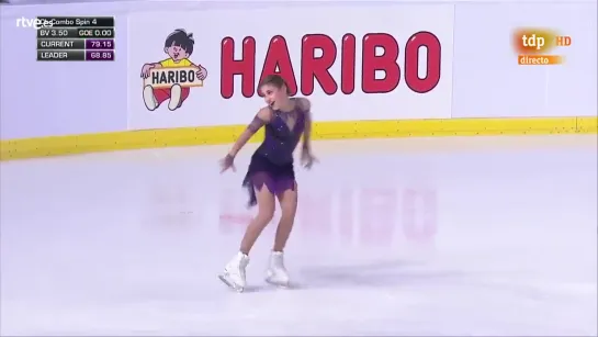 Alena KOSTORNAIA. GP France 2019, FS