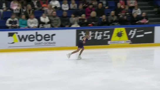 Alena Kostornaia. Finlandia trophy 2019, FS