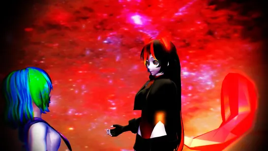 MMD] The Phantom of the Opera -Black Hole Chan end earth chan Full HD