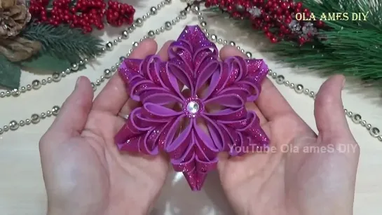 ⭐КРАСИВАЯ и Такая ПРОСТАЯ⭐ СНЕЖИНКА из ФОМА⭐ DIY Christmas Decore⭐ Easy Foam Eva Crafts