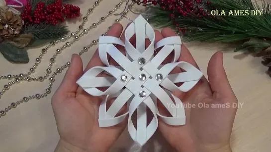 ⭐ СУПЕР Простая СНЕЖИНКА из ФОМА⭐ Новогодние Игрушки Своими Руками⭐ DIY Christmas Snowflake