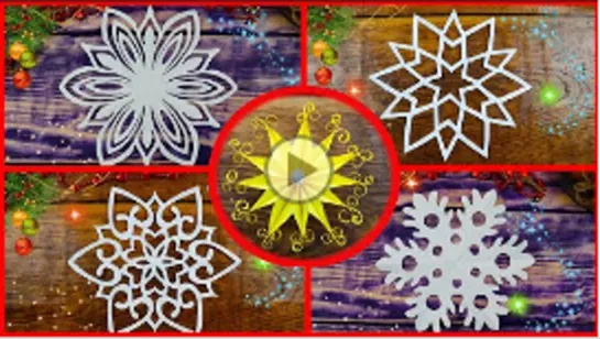 ТОП 5  ❄️ СНЕЖИНКИ ИЗ БУМАГИ ❄️ INCREDIBLE PAPER SNOWFLAKE ❄️