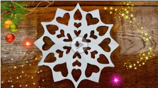 ❄️ СНЕЖИНКА ИЗ БУМАГИ А4 ❄️ PAPER SNOWFLAKE ❄️