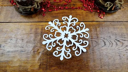 Как красиво вырезать снежинку из бумаги. Paper Snowflake #Снежинки №108