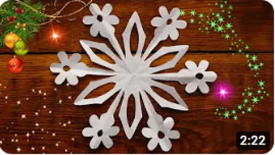 ❄️ СНЕЖИНКА ИЗ БУМАГИ ❄️СУПЕРПРОСТО ❄️ PAPER SNOWFLAKE❄️