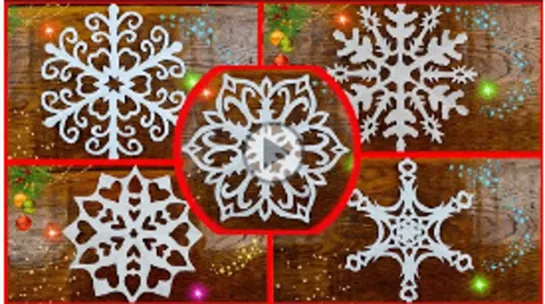 ❄️Топ 5 СНЕЖИНОК ИЗ БУМАГИ (Мастер-класс)❄️ INCREDIBLE PAPER SNOWFLAKE ❄️