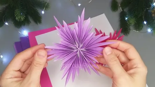 3D PAPER ❄ 3D снежинка ❄PAPER SNOWFLAKE ❄Снежинка из бумаги 🌨 DIY christmas decorations 🎄