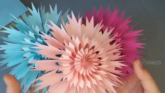 ❄ СНЕЖИНКА ИЗ БУМАГИ ❄ СУПЕРОБЪЕМ ❄ 3D PAPER SNOWFLAKE ❄ INCREDIBLE PAPER ❄ SNOWFLAKE 🌨