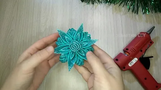 Easy DIY Christmas decoration with glitter foam sheet Step by step ❄️ Snowflake ❄️ Eva Foam crafts