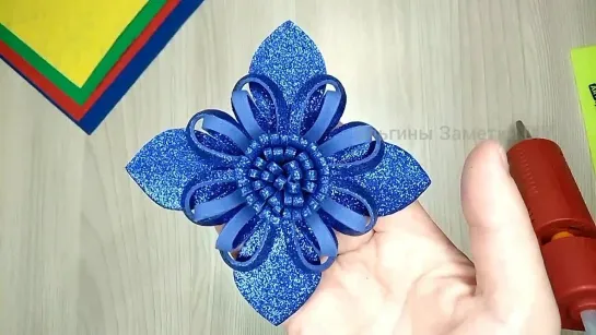 ❄️ 7 AMAZING SNOWFLAKES from glitter foamiran!!! DIY Christmas decorations ❄️❄️❄️