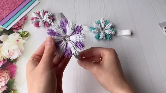 Пушистая Снежинка из фоамирана ❄️ Для украшений или на ёлку🎄_ DIY Foam Paper Snowflake