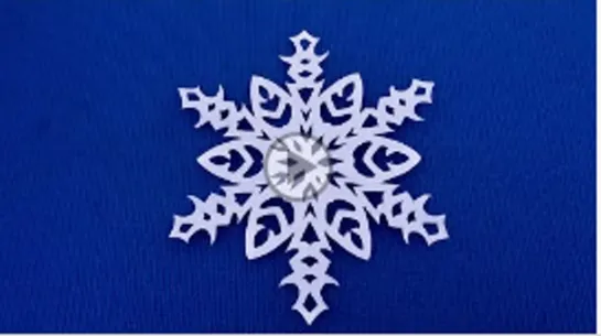 DIY. ✽ Снежинка для Девочек ✽ Узор для снежинок.SNOWFLAKE! Новогодние поделки. Рукоделие.