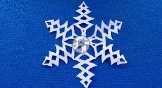 DIY Как вырезать снежинки из бумаги. Как сделать снежинку на Новый год!!.Paper snowflake. Рукоделие.