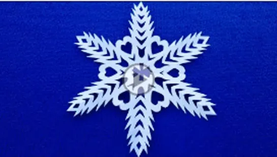 DIY. Как сделать снежинку из бумаги. SNOWFLAKE. Copo de nieve!! Новогодние поделки.