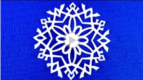 Как вырезать простую снежинку из бумаги! Новогодние поделки.Paper snowflakes handmade. #Снежинки