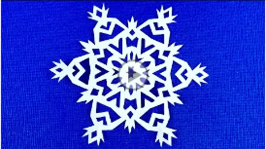 DIY. Как вырезать снежинку пошагово. How to cut a paper snowflake!