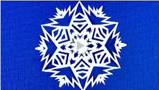 Как вырезать красивую и простую снежинку из бумаги. Новогодние поделки.Paper snowflakes handmade.