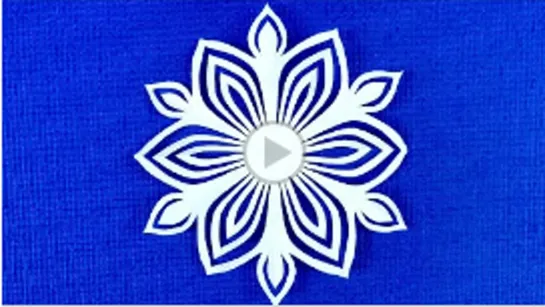 Как вырезать красивы и простые снежинки из бумаги пошагово. SNOWFLAKE. Copo de nieve! #Снежинки