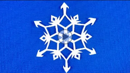 Нежная хрустальная снежинка из бумаги Paper Snowflake