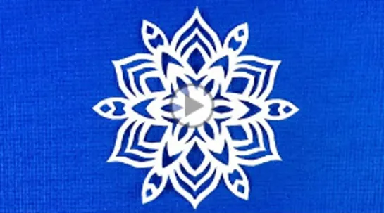 DIY. Как вырезать самую КРАСИВУЮ новогоднюю снежинку. How to cut a paper snowflake!