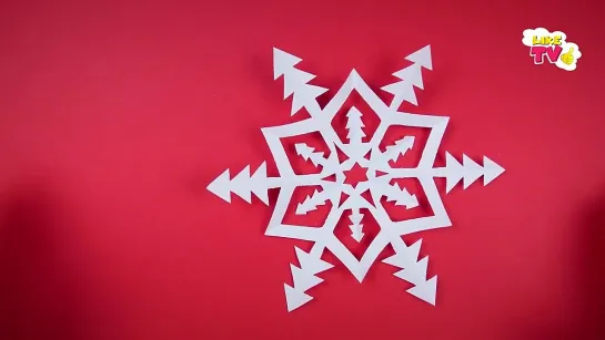 ❄️❄️❄️Snowflakes❄️❄️❄️ with 🎄🎄🎄 Christmas Trees 🎄🎄🎄 Easy Cutting. How to make a paper snowflake DIY