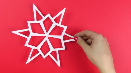 ❄️Как красиво вырезать снежинку из бумаги. Снежинка из бумаги А4 просто. Paper Snowflake. #Снежинки