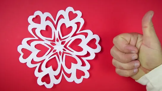 Как красиво вырезать снежинку из бумаги. Простая Снежинка из бумаги А4. Paper #snowflake. #Снежинки