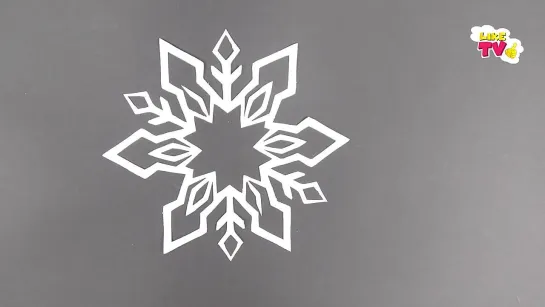 Как просто вырезать красивую снежинку из бумаги. Снежинка из бумаги. Paper Snowflake. #Снежинки