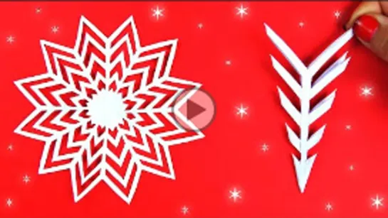 Как красиво вырезать снежинку из бумаги А4. Простая Снежинка из бумаги. Paper #snowflake. #Снежинки