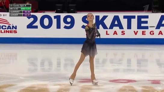 Анна Щербакова. Короткая программа. Женщины. Skate America. Гран-при по фигурном