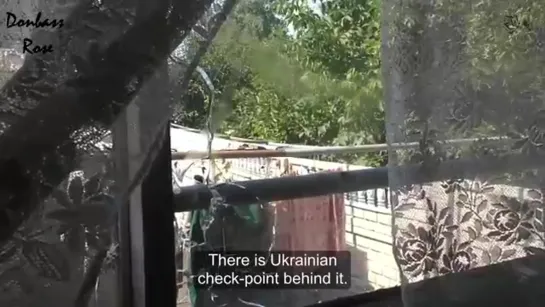 Ukrainian tanks shooting from Mariinka_Украинские танки стреляют из Марьинки