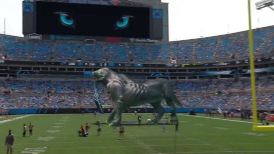 Carolina Panthers debut mixedreality Panther at Home Opener