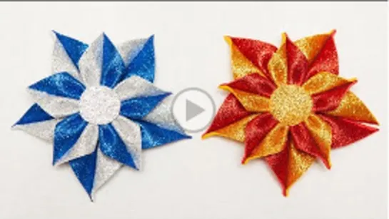 ЦВЕТЫ из ГЛИТТЕРНОГО ФОАМИРАНА  🌺EVA Foam Paper Flowers 🌺 Flowers From Glitter foamiran