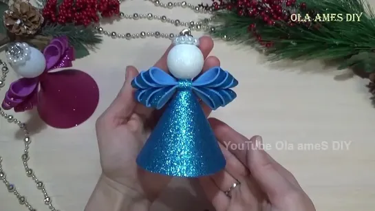 😇АНГЕЛ из Фома ЛЕГКО и БЫСТРО⭐ DIY Christmas Angel😇 Foam Eva Christmas Decore⭐ DIY Crafts _ Ola ameS