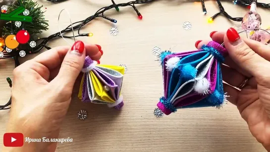 🎄Игрушка на ЁЛКУ из Фома за 5 минут своими руками-diy christmas decorations_5-minute crafts family.