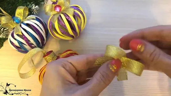 🎄DIY ЛЕГКО И ПРОСТО Игрушки на Ёлку из фоамирана 🎄Поделка из фоамирана.